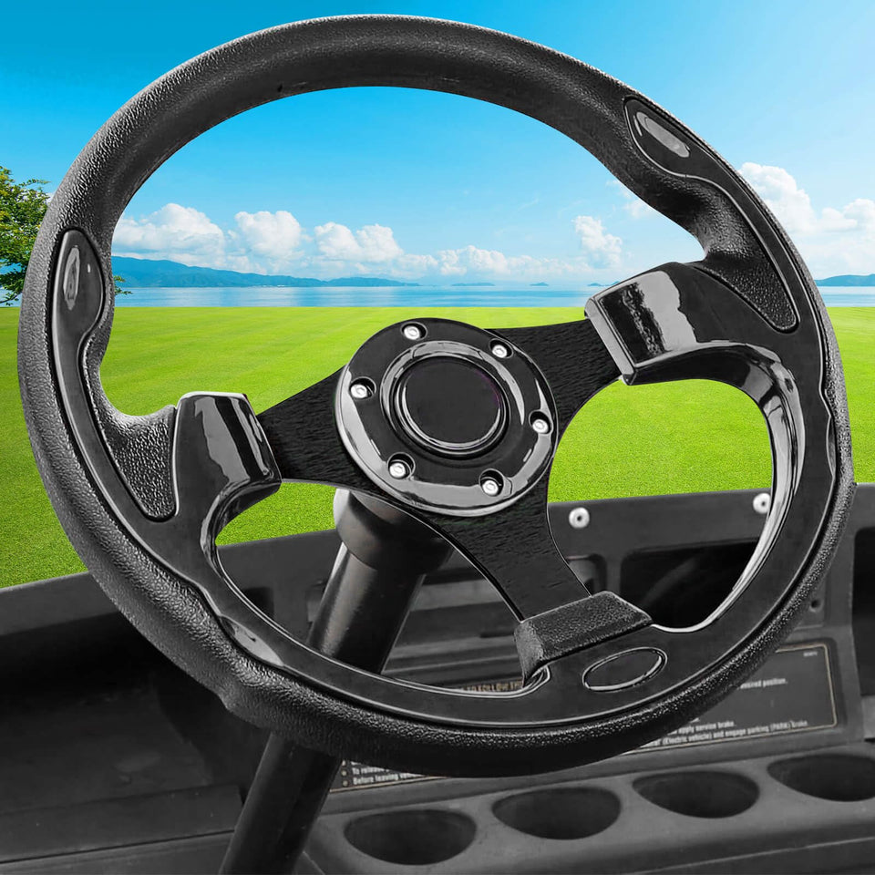LEAPGOMAX 12.5 inch wheel offers bold style and comfortable grip for golf carts