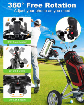 Versatile as bike, scooter, or motorbike mount when off the cart