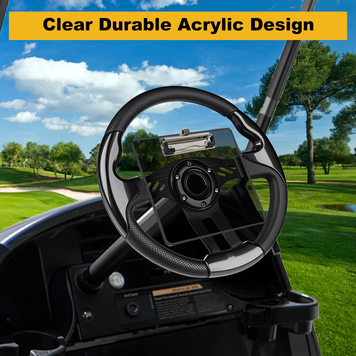 LEAPGOMAX black design blends with most golf carts