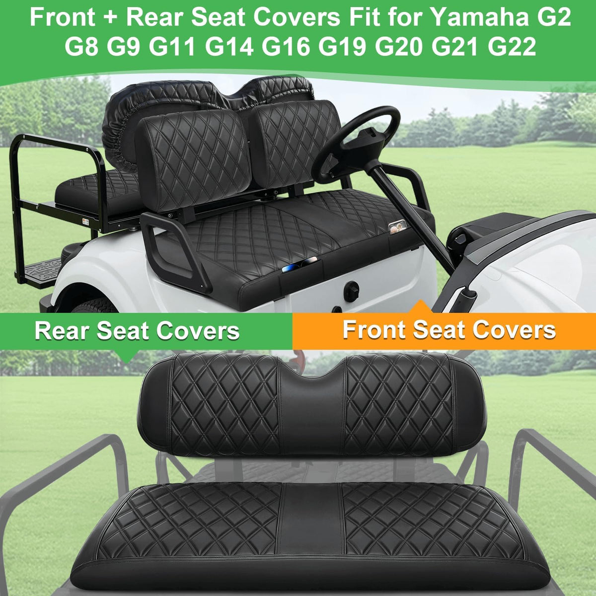 LEAPGOMAX front backrest supports posture during a round.