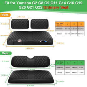 LEAPGOMAX rear cushion protects seats during family rides.