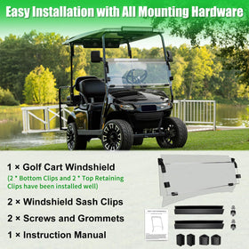 LEAPGOMAX half/full windshield use image shows seasonal versatility