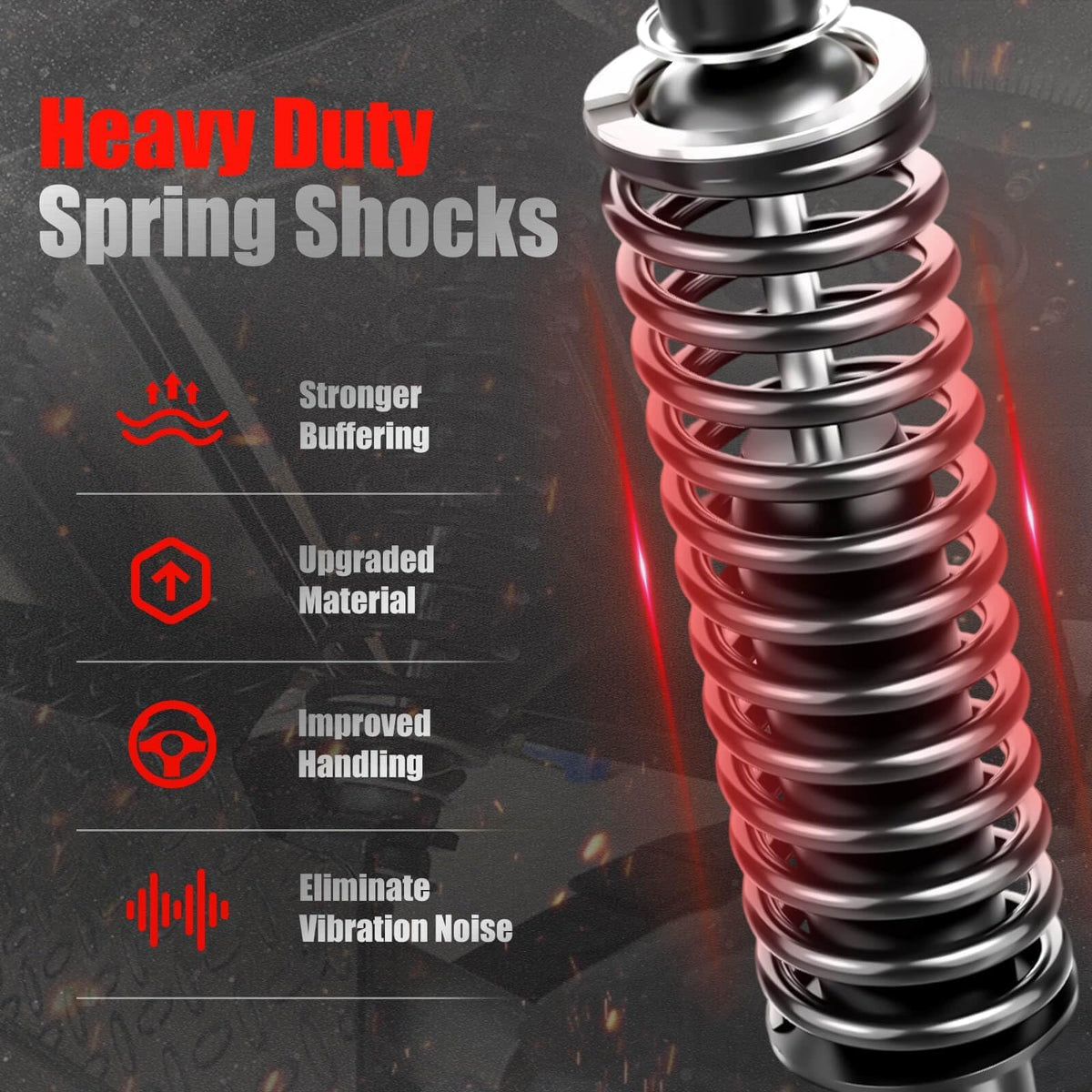 LEAPGOMAX heavy-duty coil springs ensure durability under extra payload.