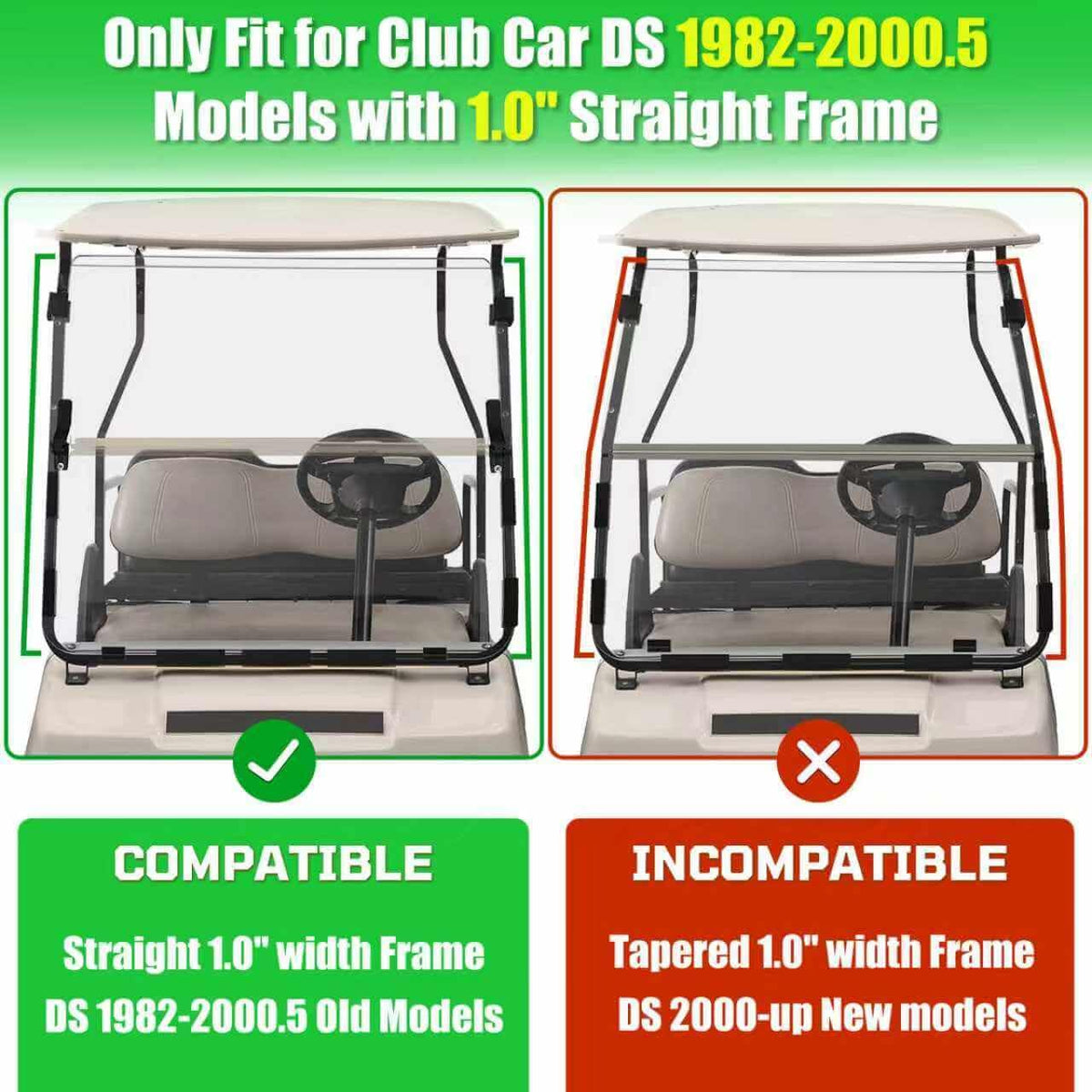 Heavy-duty folding hinge on LEAPGOMAX windshield demonstrates lasting flexibility.