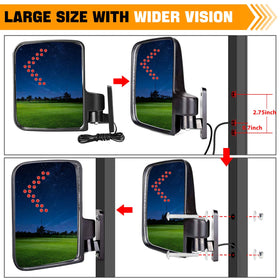 LEAPGOMAX hidden marker light enhances signaling from the mirror.