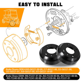 LEAPGOMAX brake shoe springs kit enhances braking consistency.