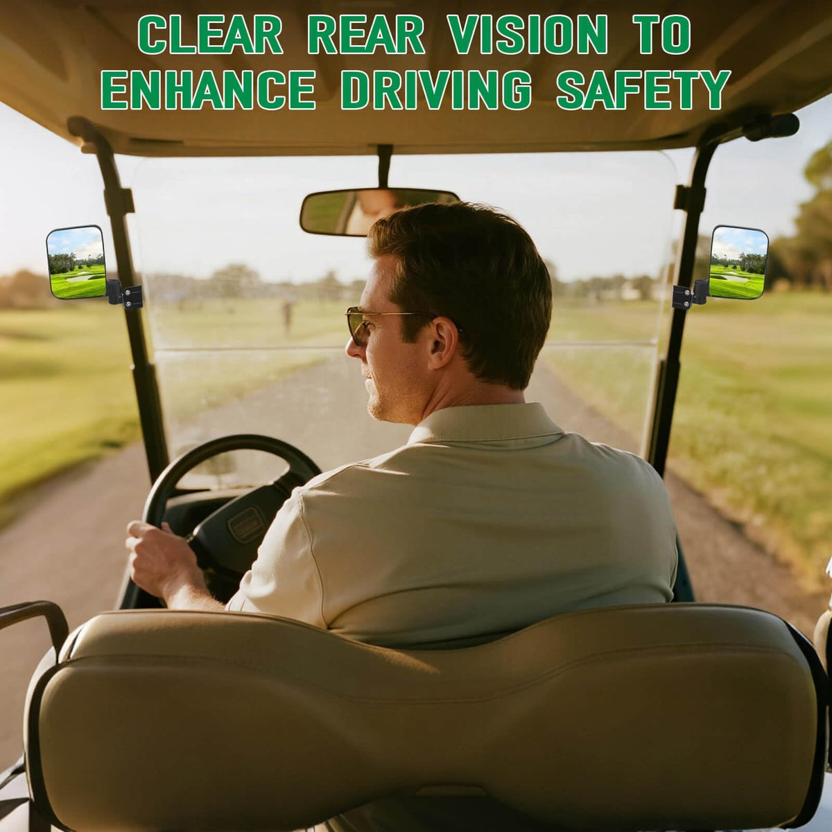LEAPGOMAX foldable mirror reduces snag risk in narrow lanes and parking paths