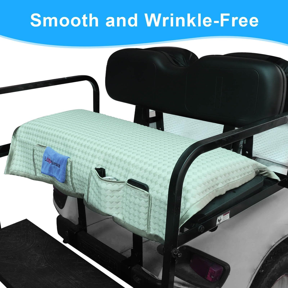 LEAPGOMAX machine-washable back-seat cover for easy cleaning after use.