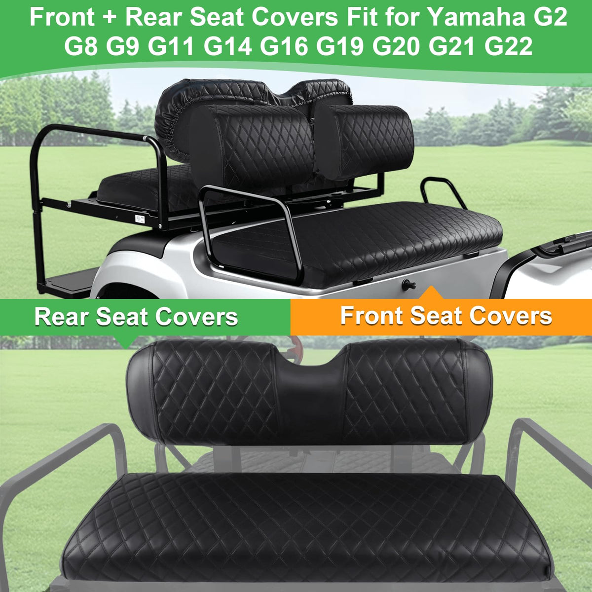 LEAPGOMAX marine-grade PVC leather seat cover resists cracking and fading