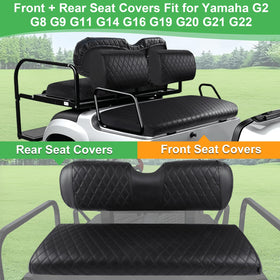 LEAPGOMAX marine-grade PVC leather seat cover resists cracking and fading
