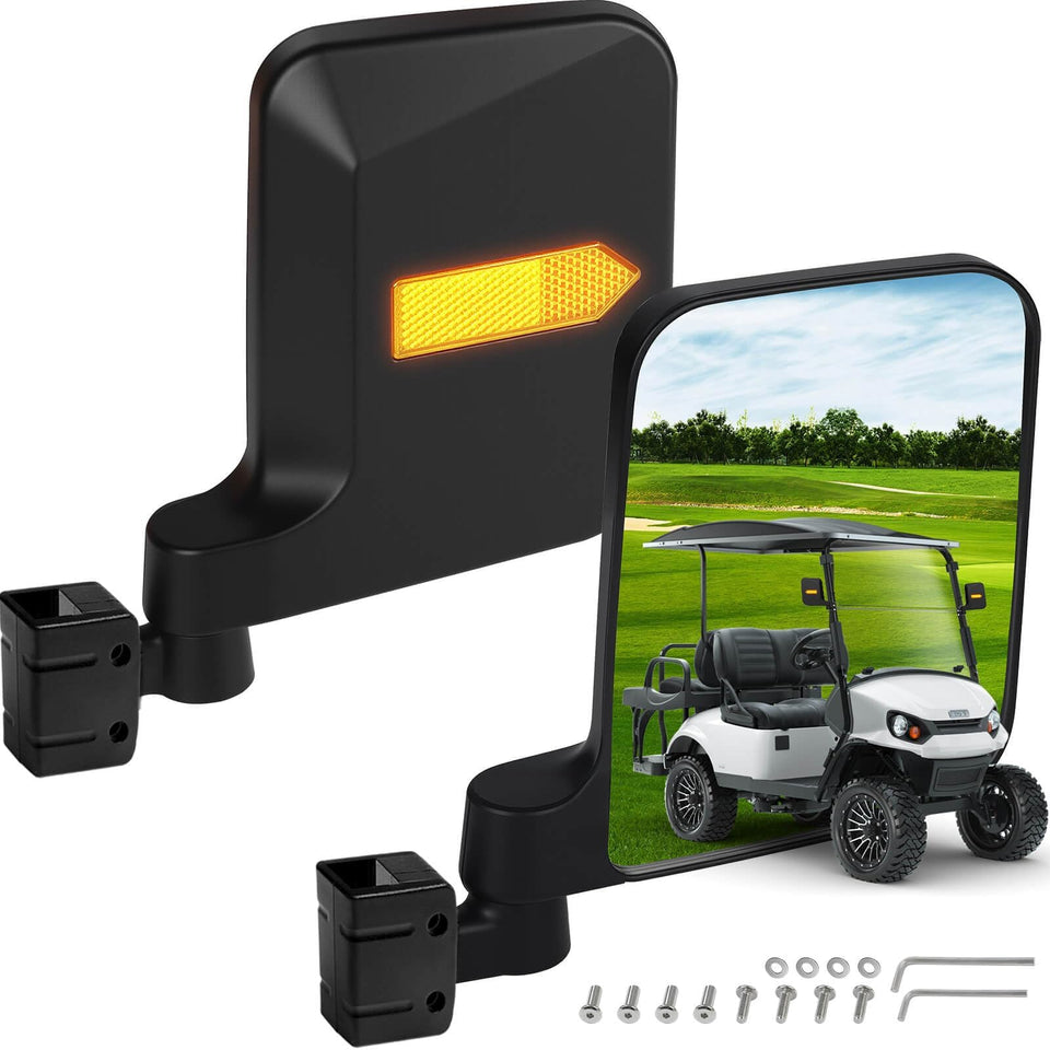 LEAPGOMAX no-drilling installation mirrors enable quick, tool-free setup on compatible carts