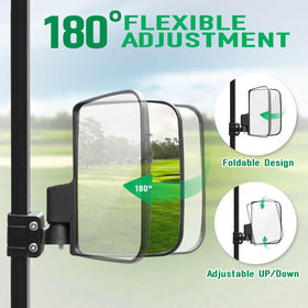 LEAPGOMAX vibration-free mirrors stay steady for a clearer side view.