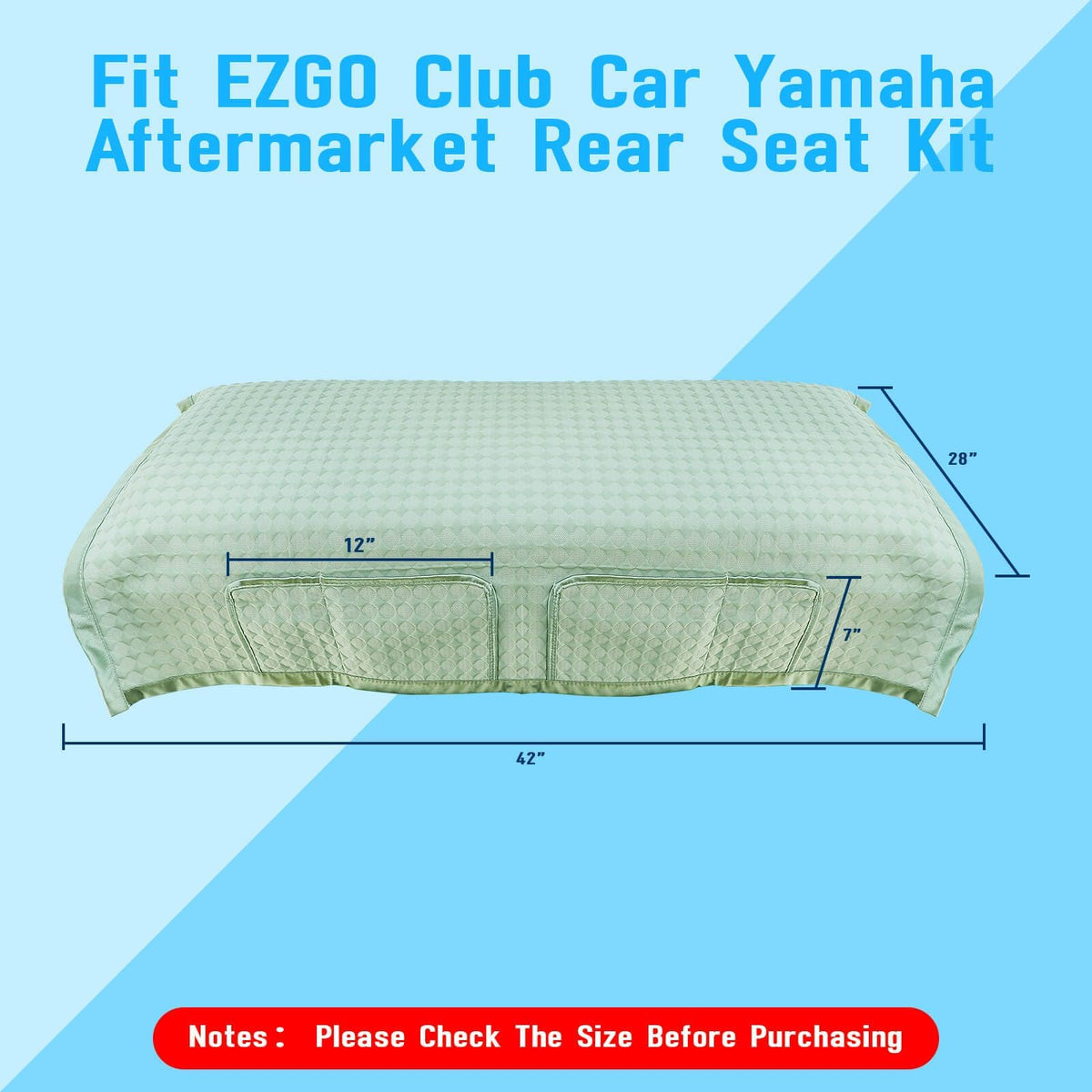 LEAPGOMAX non-slip dots with safety straps secure the cover on the seat.