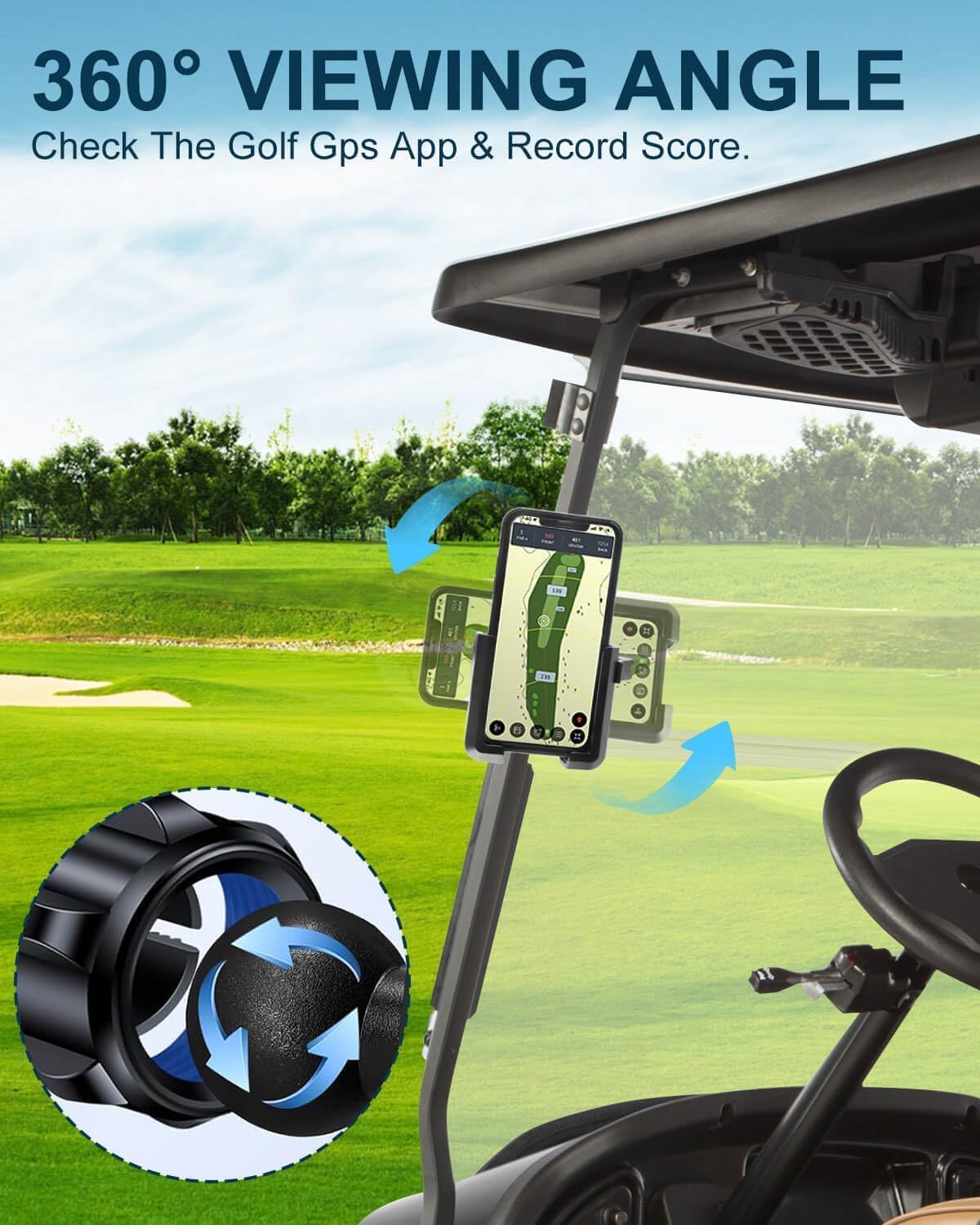 LEAPGOMAX one-hand secure lock keeps the phone stable in motion.