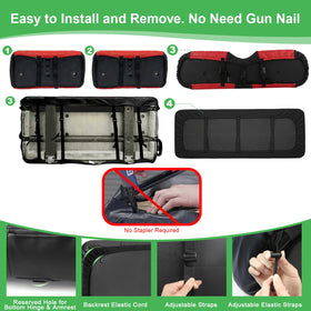 LEAPGOMAX pocket and towel feature keeps essentials handy.
