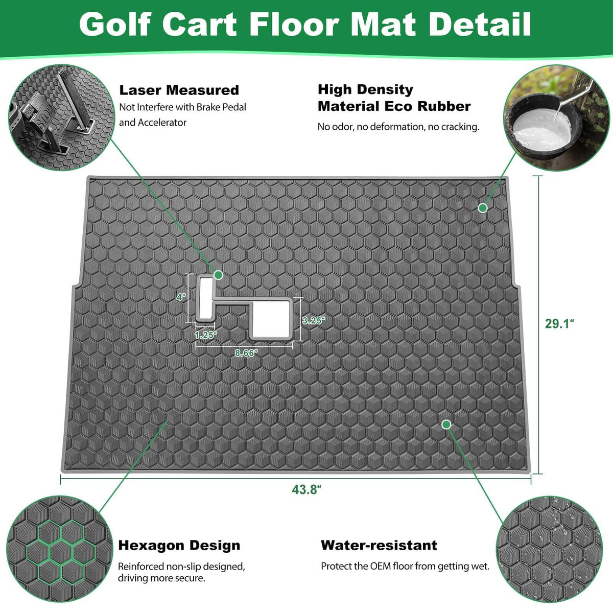 LEAPGOMAX premium natural rubber material withstands high heat and cold