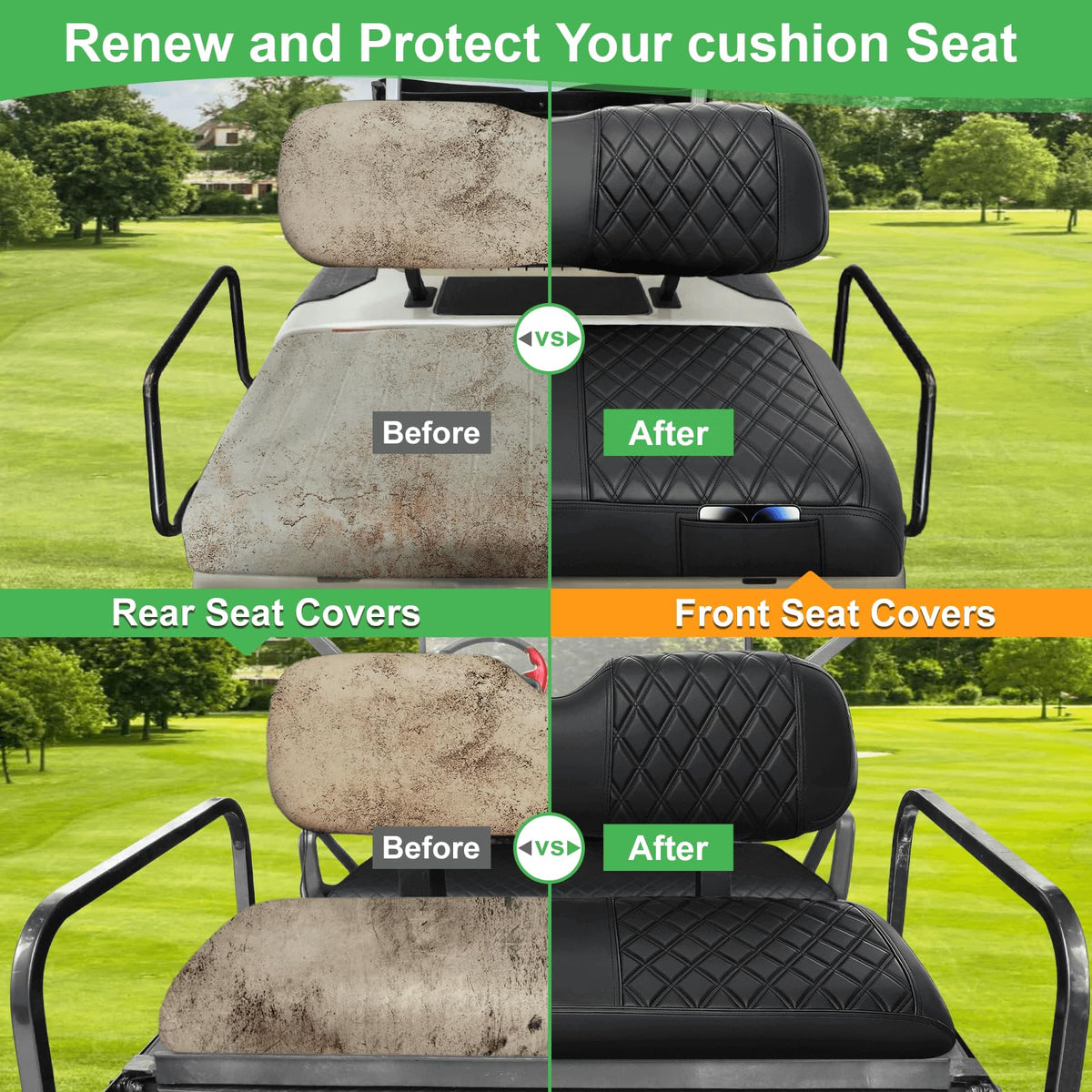 LEAPGOMAX rear backrest cover guards against scuffs on trips