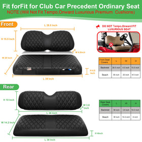LEAPGOMAX rear cushion cover guards against scuffs on Club Car Precedent.