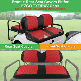 LEAPGOMAX rear seat cover shows diamond stitching for durability and style
