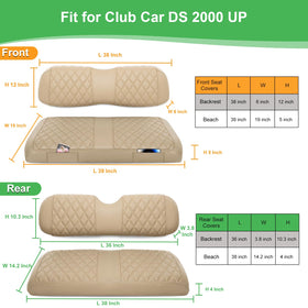 LEAPGOMAX rear seat cushion beige protects and cushions riders