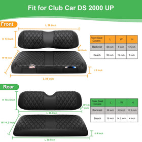 LEAPGOMAX rear cushion cover keeps the rear seat fresh