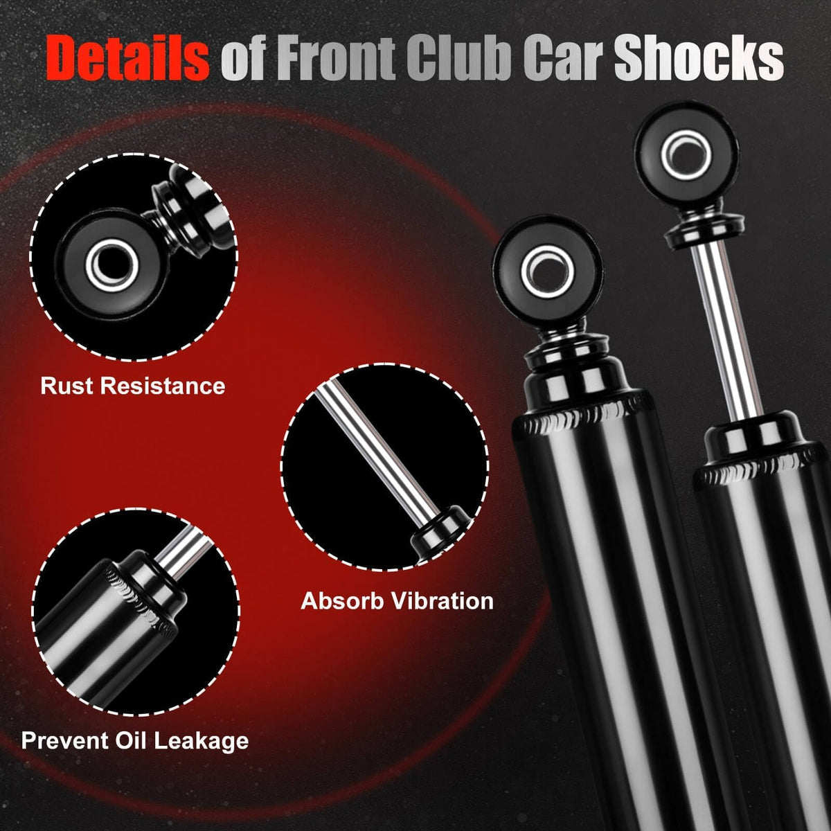LEAPGOMAX ride smoothing shocks offer comfortable rides on golf cart adventures