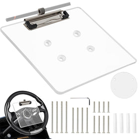 LEAPGOMAX scorecard holder clip secures the scorecard on a golf cart.