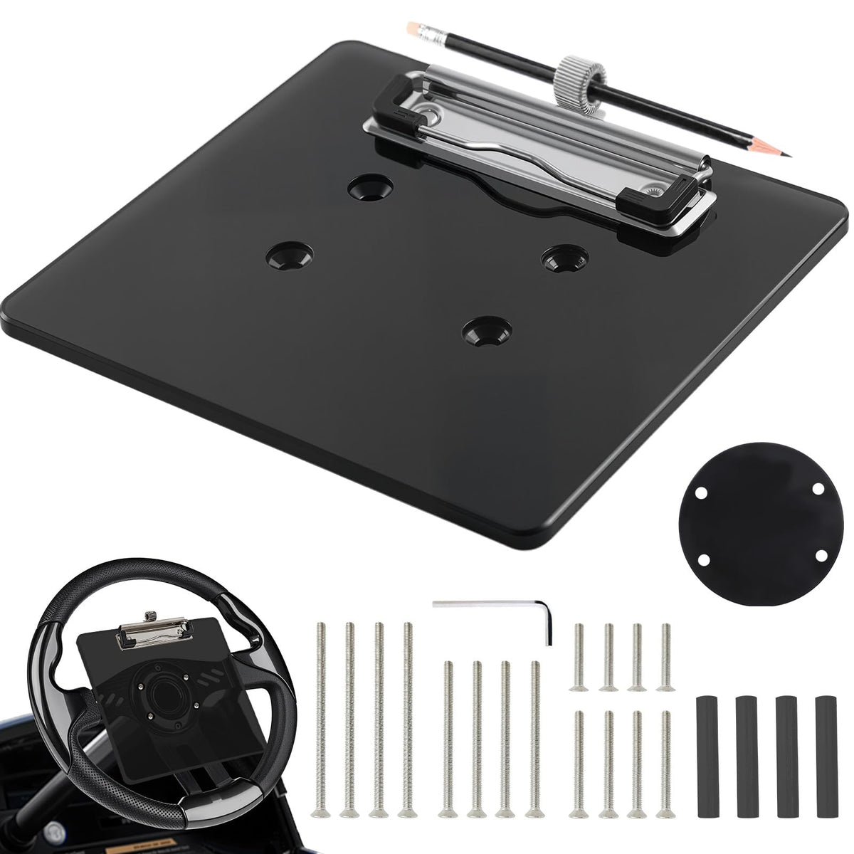 LEAPGOMAX scorecard holder with universal fit for EZGO, Club Car, Yamaha golf carts