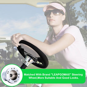 LEAPGOMAX silver finish complements golf carts