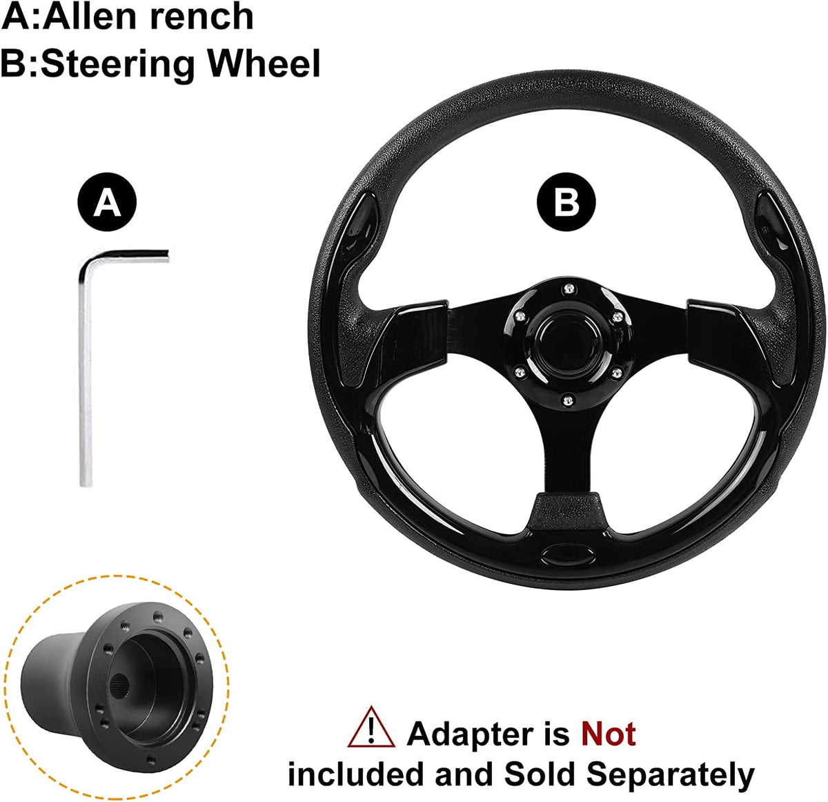 LEAPGOMAX package contents include wheel, wrench, screws, and instructions
