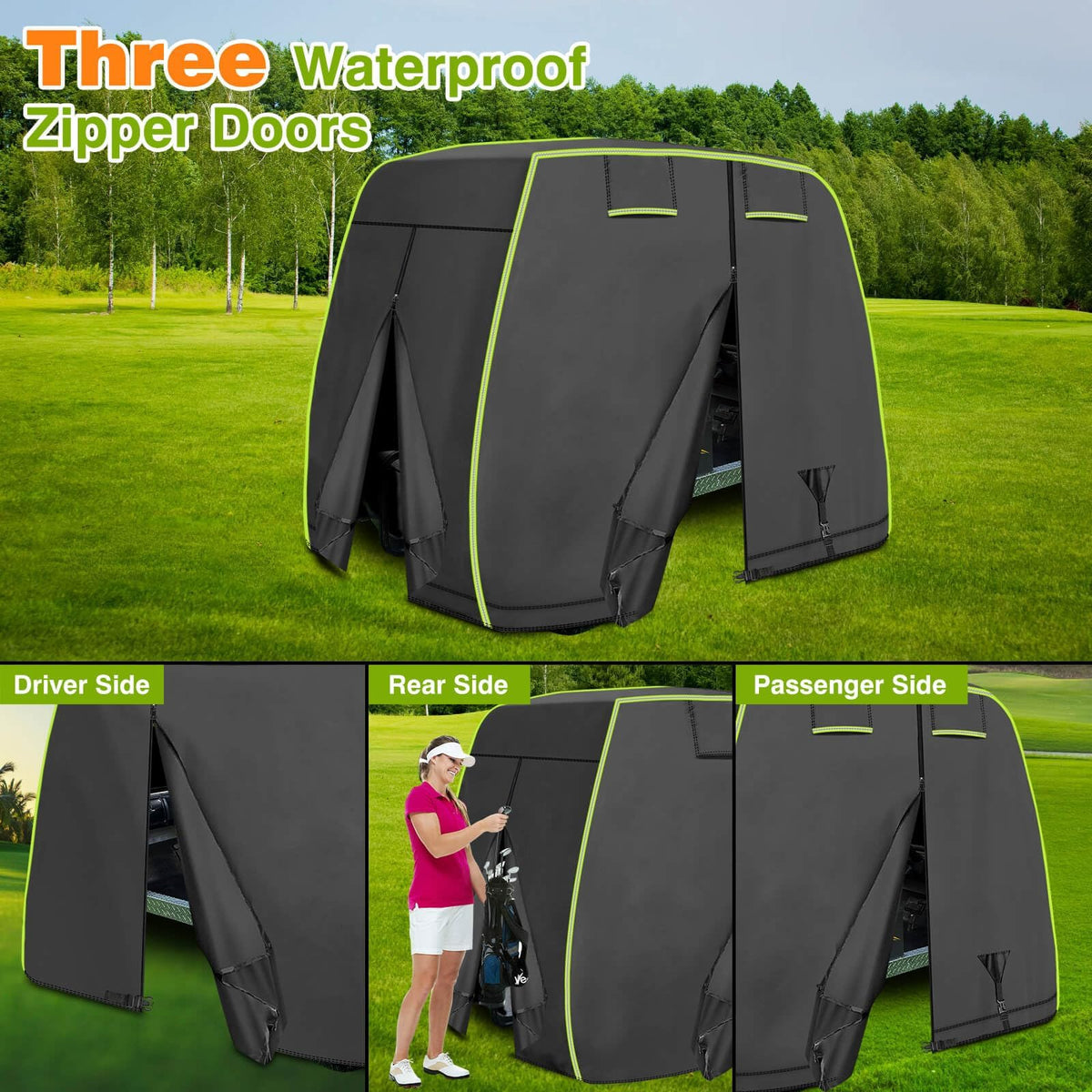 Includes a storage bag for easy on-off storage and transport.