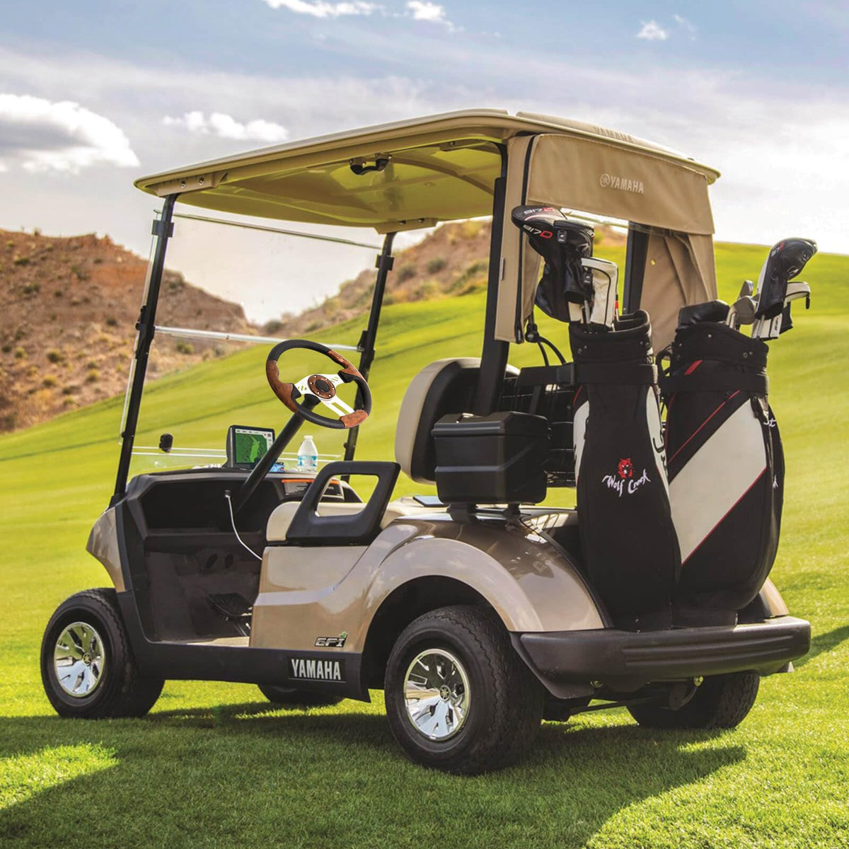 LEAPGOMAX universal fit supports EZGO, Club Car, Yamaha models for quick upgrades.