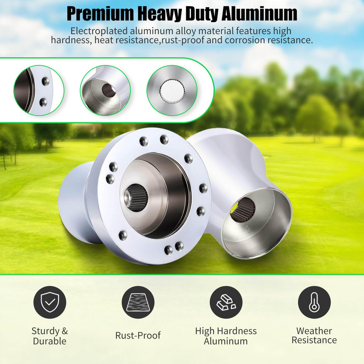 LEAPGOMAX universal-fit adapter fits 5-6 hole steering wheels