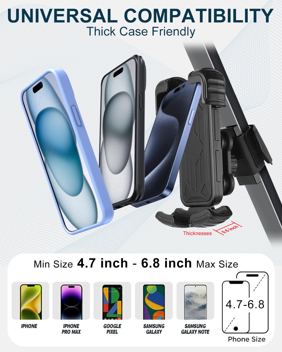 LEAPGOMAX upgraded secure lock keeps phones stable at high speeds