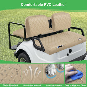 LEAPGOMAX UV-protected surface resists sun damage during year-round golf days.