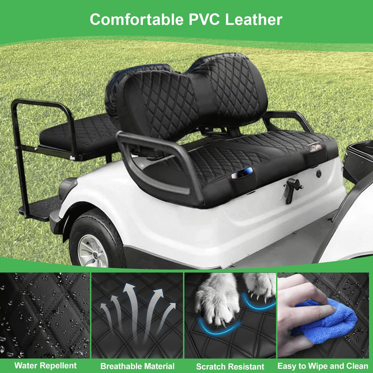 LEAPGOMAX UV-resistant surface protects against sun fade.