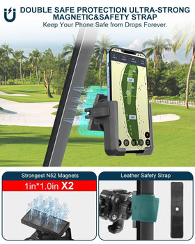 LEAPGOMAX vibration dampener padding reduces shake on rough terrain.