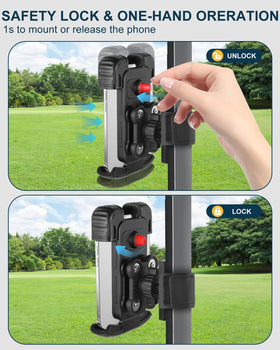 LEAPGOMAX wide compatibility fits 4.7–6.8-inch devices with cases