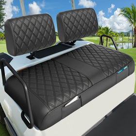 LEAPGOMAX Yamaha front seat cover with diamond stitching protects against wear.