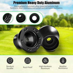 LEAPGOMAX adapter fit demonstrates compatibility with 5-6 hole wheels.