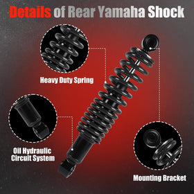LEAPGOMAX Yamaha G16 rear shock with chrome-plated rod durability