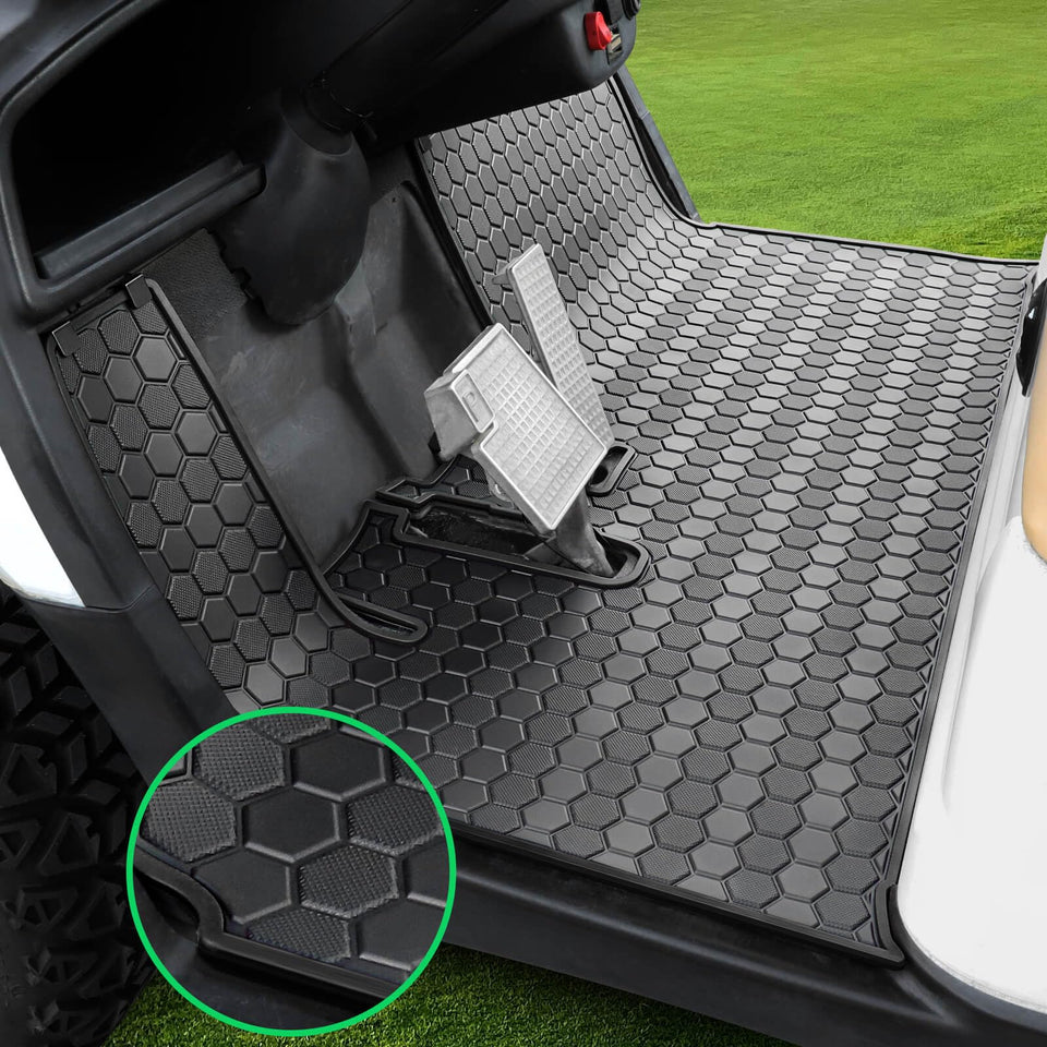 LEAPGOMAX Yamaha G29 floor mat with full coverage protecting the cabin floor