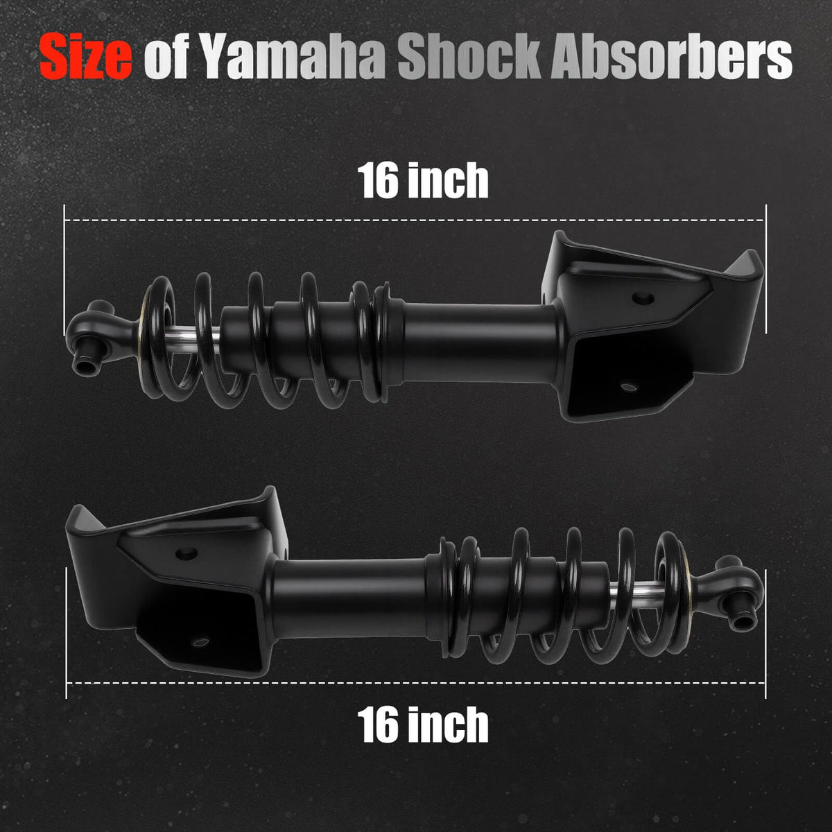 LEAPGOMAX Yamaha G29 front shocks buffering action on rough surfaces