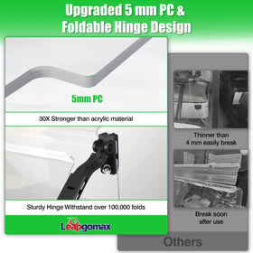 LEAPGOMAX Yamaha G29 windshield anti-UV design reduces glare and protects passengers.