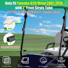 LEAPGOMAX Yamaha G29 windshield folding hinge demonstrates long-lasting operation and seamless half/full configurations.