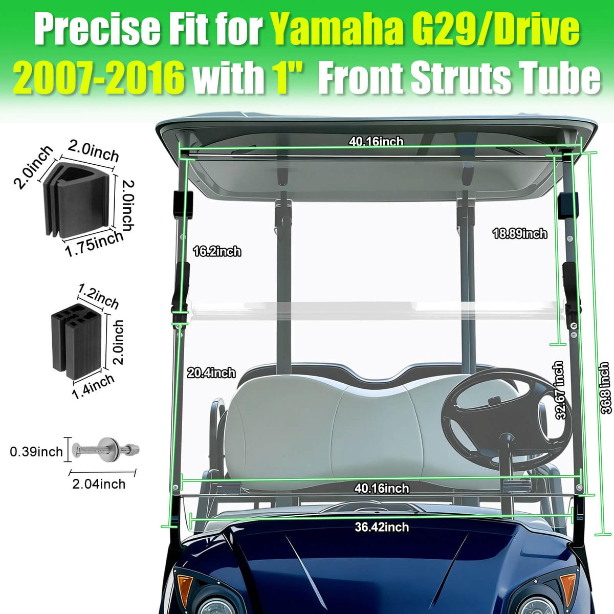 LEAPGOMAX Yamaha G29 windshield protective packing prevents transit damage.