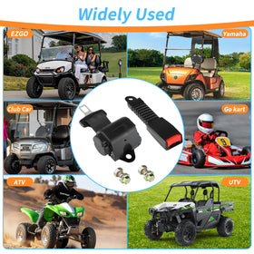 LEAPXGOLF two-seatbelts-with-buckles provides secure restraint for passengers