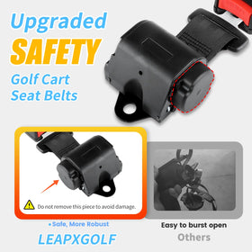 LEAPXGOLF universal-seatbelts-kit-family-safety supports safe rides on varied carts