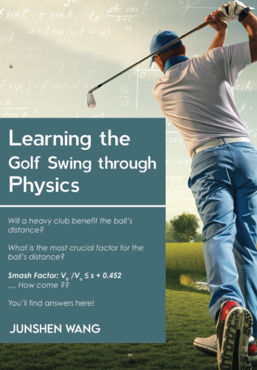 Learning the Golf Swing through Physics cover art showing diagrams to enhance swing understanding