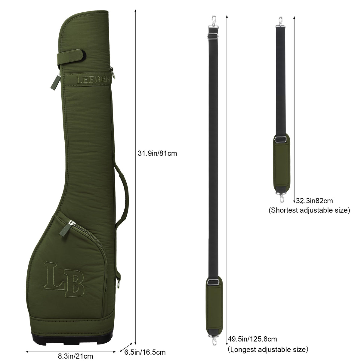 LEE BENEDICT GOLF adjustable strap bag for comfortable carrying